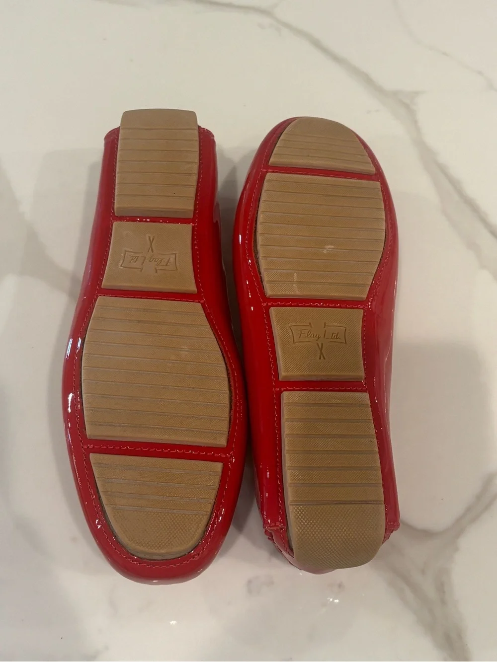 NEVER WORN- Women’s Flag Ltd Red Patent Moc loafers